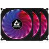 12 cm ventilátor szett (3db)+vezérlő Chieftec Tornado RGB LED-es #1