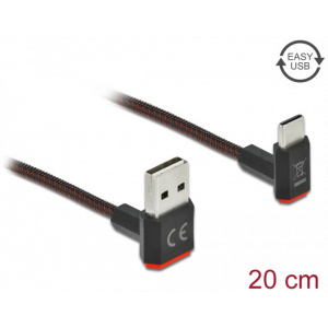 Delock EASY-USB 2.0 A – C kábel (90° csatlakozókkal) 0,2m #1