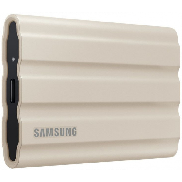 2TB Samsung T7 Shield hordozható SSD USB 3.2 (bézs) #1