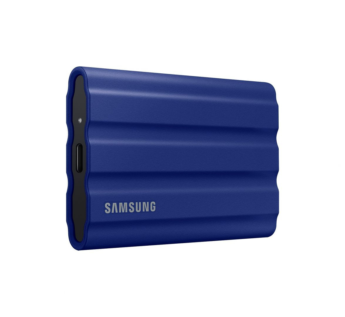 2TB Samsung T7 Shield hordozható SSD USB 3.2 (kék) #1