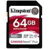 64GB Kingston Canvas React Plus V90 SD memóriakártya (Class 10) #1