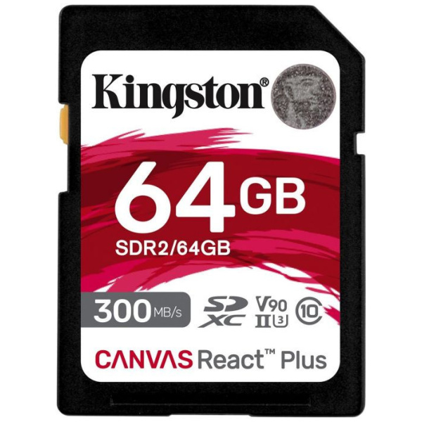 64GB Kingston Canvas React Plus V90 SD memóriakártya (Class 10) #1
