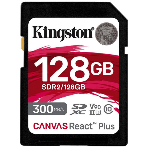 128GB Kingston Canvas React Plus V90 SD memóriakártya (Class 10) #1