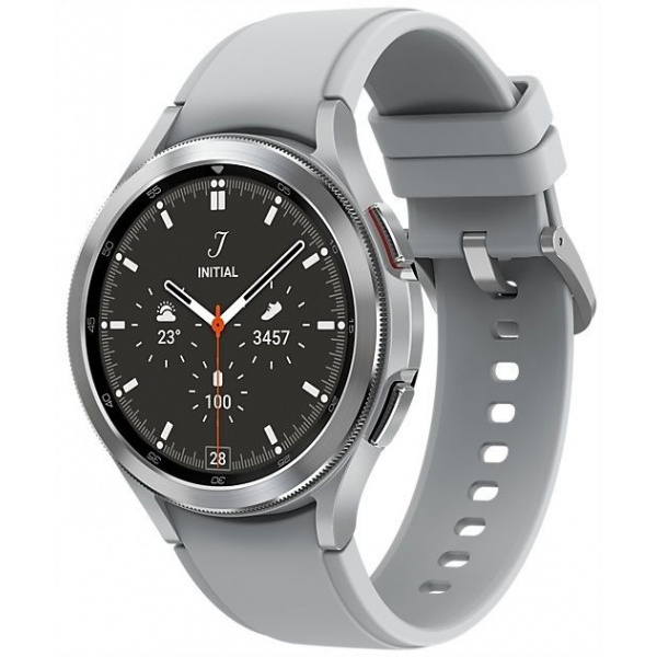 Samsung Galaxy Watch 4 Classic okosóra 46mm, eSIM (ezüst) #1