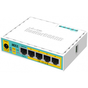 MikroTik hEX PoE lite RB750UPr2 L4 vezetékes router 5 porttal #1