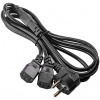 Tápkábel 230V 1,8m 2x IEC C13 csatlakozóval (Akyga) #1