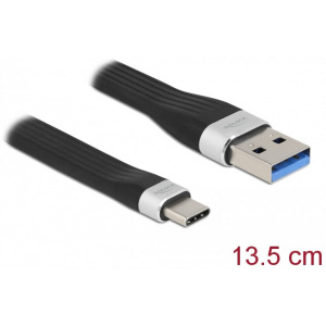Delock USB 3.2 Gen 1 FPC lapos csík kábel USB-A - USB Type-C™ 13,5 cm PD 3A #1