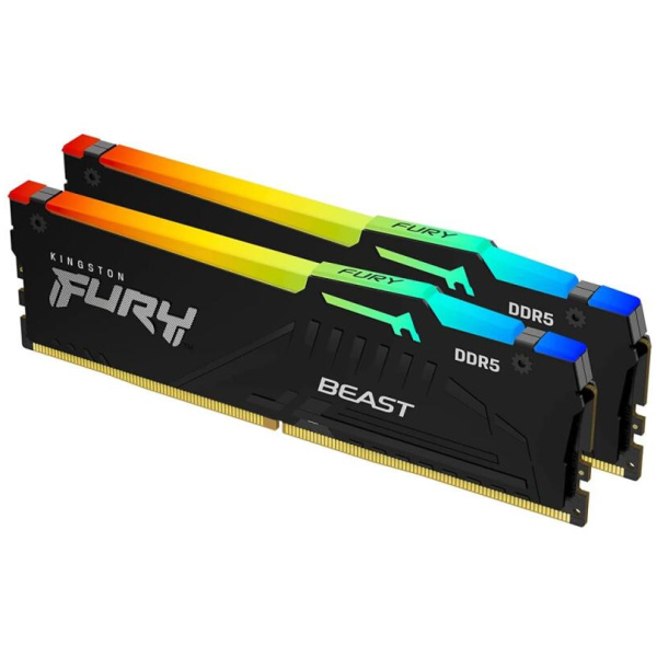 16GB DDR5 5200MHz (PC5-41600) Kingston Dual RAM KIT (Fury Beast RGB) 2x8GB #1