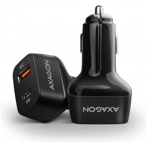 USB Car charger (autós töltő adapter) 1x USB-A QC3 + 1x USB-C PD (38W) - Axagon #1