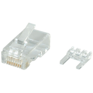 Roline UTP csatlakozó dugó fali kábelhez, RJ45 Cat6 (10db) #1