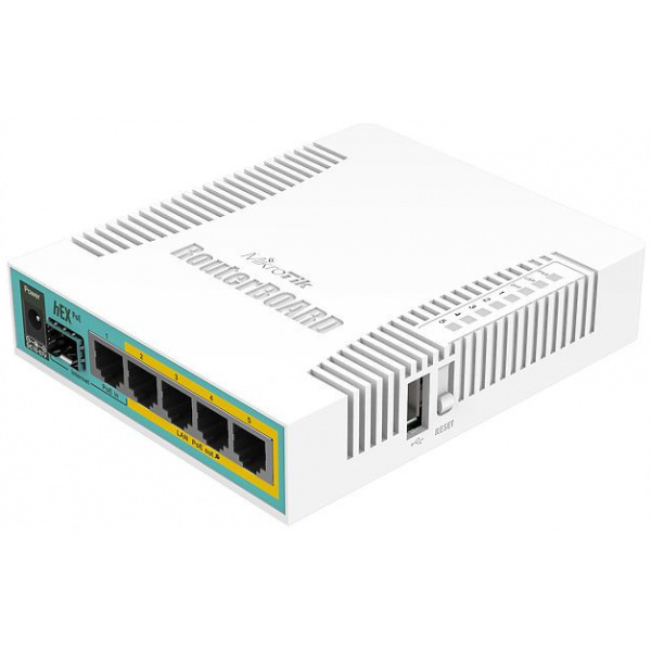 MikroTik hEX PoE RB960PGS L4 vezetékes Gbit router 5 porttal #1