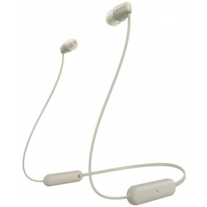 Sony WI-C100 vezeték nélküli Bluetooth fülhallgató (bézs) #1