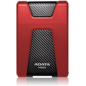 1TB ADATA HD650 USB-s HDD USB3.1 (ütésálló) piros #1