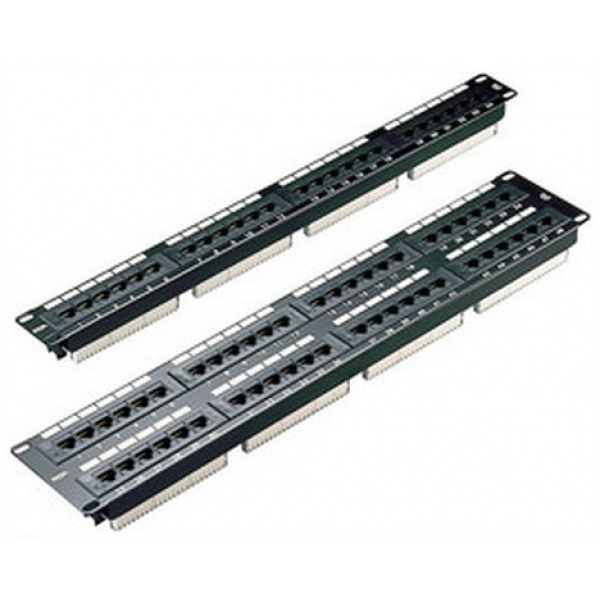 UTP patchpanel Cat6 24-port 19" 1U Excel (nem árnyékolt) #1