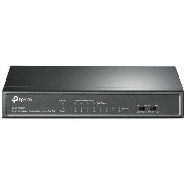 TP-Link TL-SF1008LP 8-port PoE switch 4 PoE porttal #1