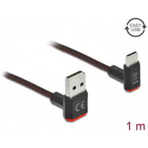 Delock EASY-USB 2.0 A – C kábel (90° csatlakozókkal) 1m #1