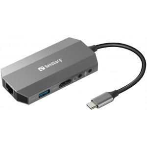 Sandberg USB-C 6 in 1 Travel Dock dokkoló #1