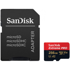 256GB Sandisk Extreme PRO microSD kártya + SD adapter (Class 10) 214505 #1