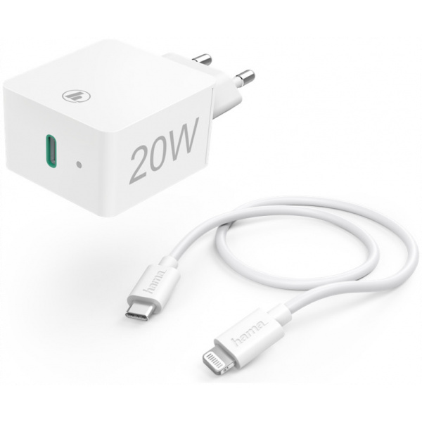 Hama 210563 Lightning - USB-C töltő kábellel, Power Delivery-vel (PD) - 20W #1