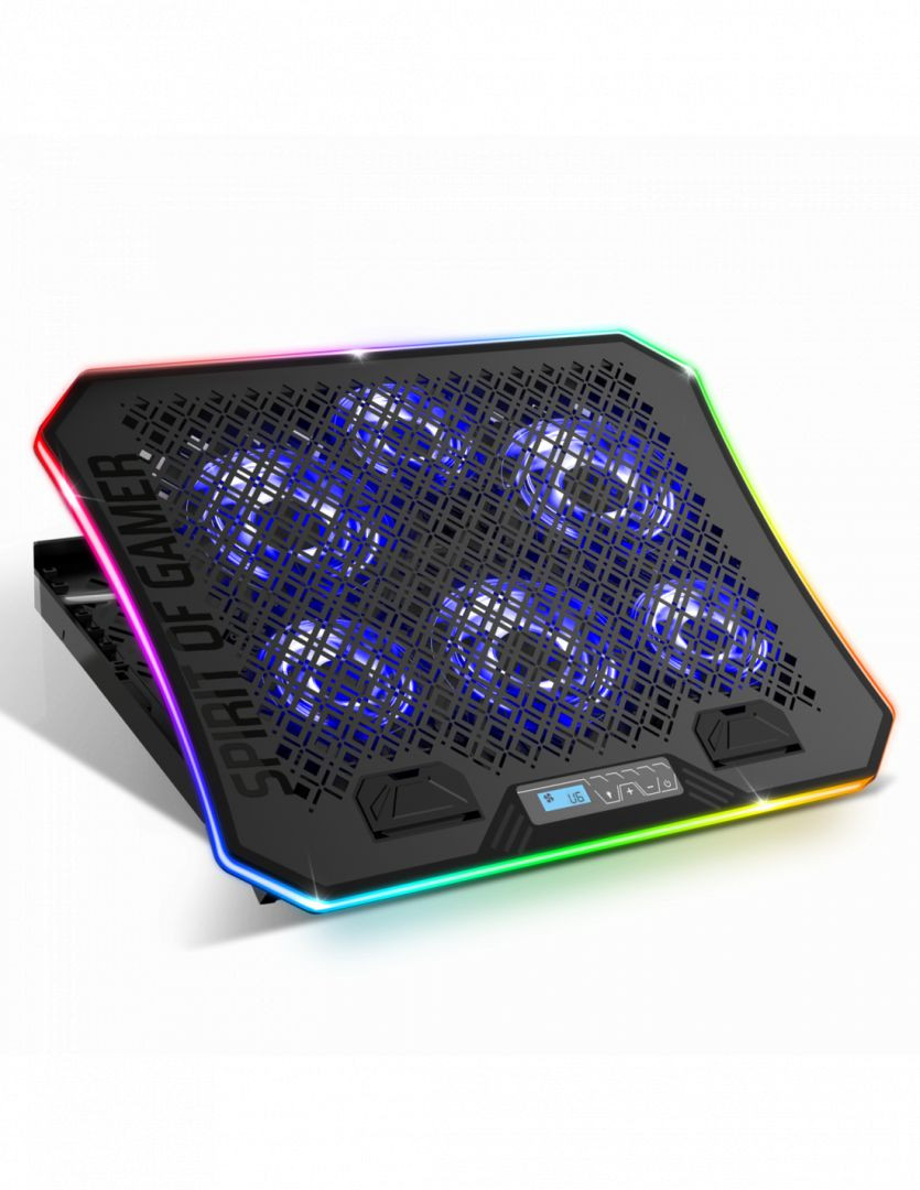 Spirit of Gamer Airblade 1200 notebook hűtő (kék+RGB LED) #1