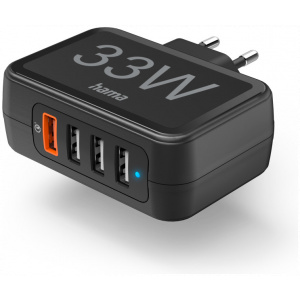 Hama univerzális 4-portos USB töltő QC3.0, PD támogatással - 33W #1