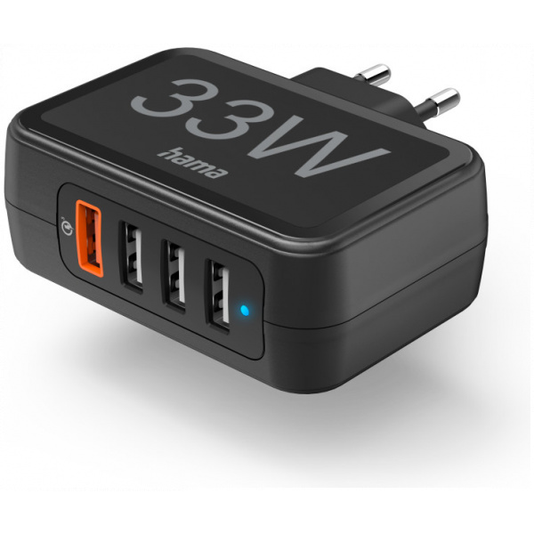 Hama univerzális 4-portos USB töltő QC3.0, PD támogatással - 33W #1