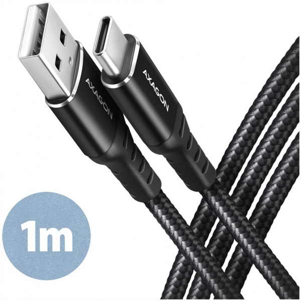 USB 2.0 (C) – USB 2.0 (A) kábel 1m Axagon #1