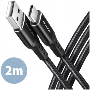 USB 2.0 (C) – USB 2.0 (A) kábel 2m Axagon #1
