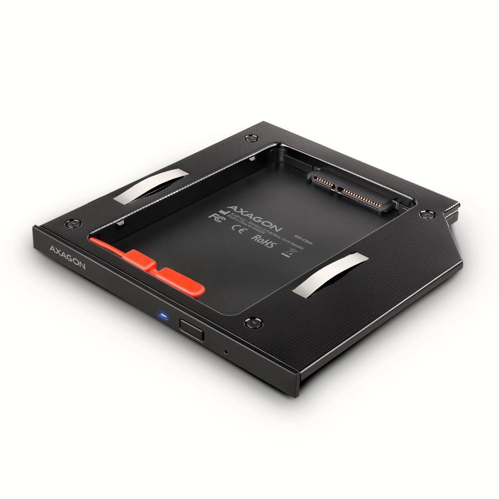 Axagon RSS-CD09 SATA 5.25" beépítő keret HDD/SSD számára (9,5mm) #1