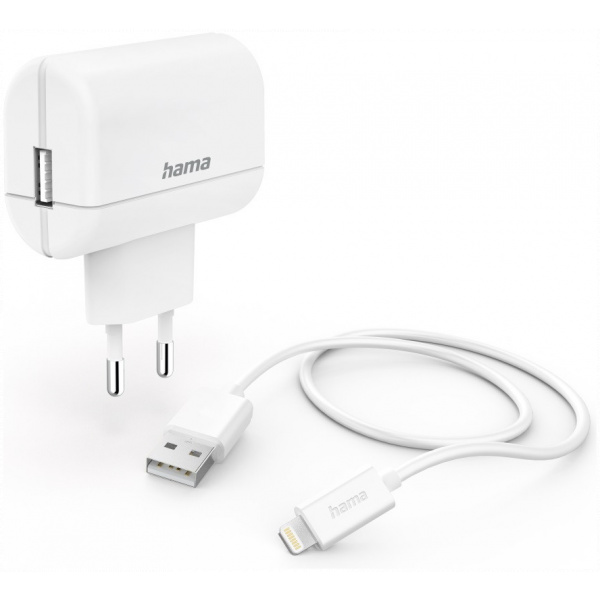 Hama 201619 hálózati töltő Lightning - USB kábellel, 2,4A - 12W #1