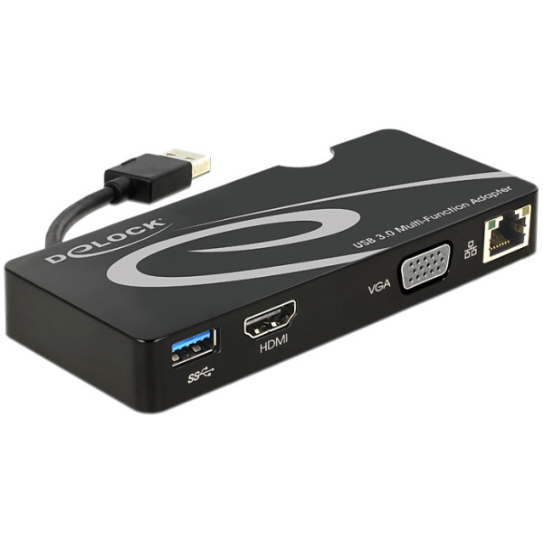 Delock USB 3.0 dokkolóállomás VGA / HDMI / USB 3.0 / Gbit LAN #1