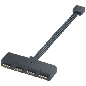 Akasa 4-pin RGB elosztó kábel RGB világításhoz, 10cm (1x RGB > 4x RGB) #1