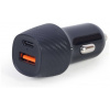 USB Car charger (autós töltő adapter) PD, 18W, USB-A, USB-C csatlakozó - Gembird #1
