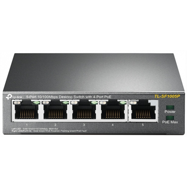 TP-Link TL-SF1005P 5-port PoE switch 4 PoE porttal (desktop) #1