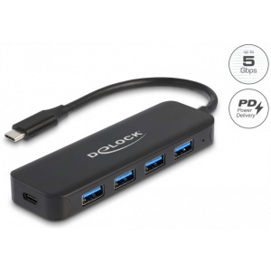Delock USB Type-C™ Hub 4 Port USB 3.2 Gen 1 Power Delivery-vel 85W #1