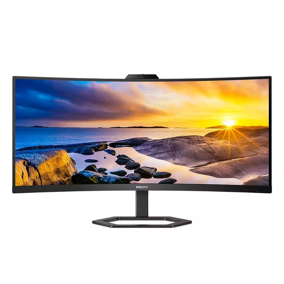34" Philips 34E1C5600HE/00 ívelt LCD monitor Windows Hello webkamerával (VA LED) #1