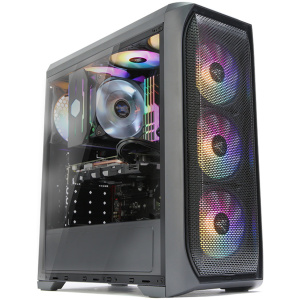 Zalman N5 MF RGB ház plexi oldallappal (fekete) #1