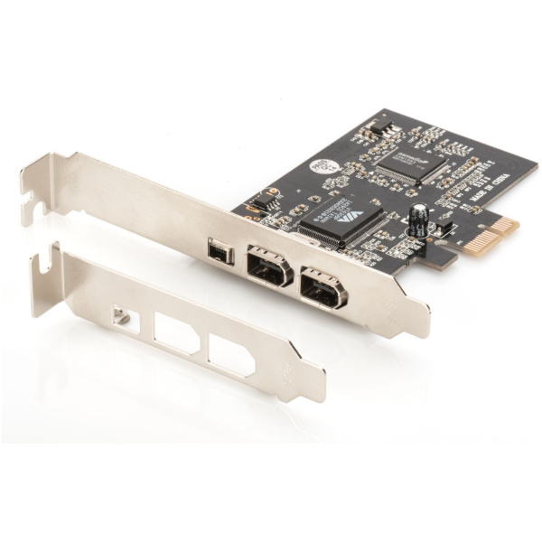 Digitus IEEE 1394a Firewire PCIe kártya 2+1 külső porttal #1