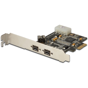 Digitus IEEE 1394b Firewire PCIe kártya 2 külső porttal #1