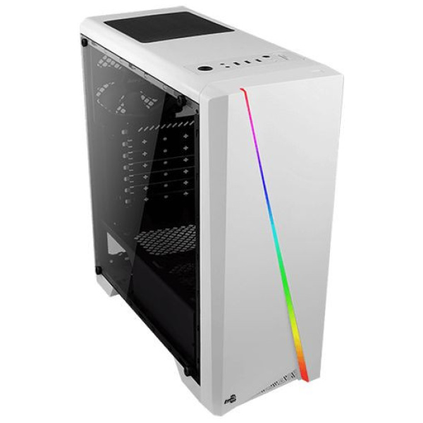 AeroCool Cylon RGB ház plexi oldallappal (fehér) #1