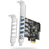 Axagon USB 3.2 Gen 1 vezérlő kártya PCIe x1 (4x USB-A port) #1