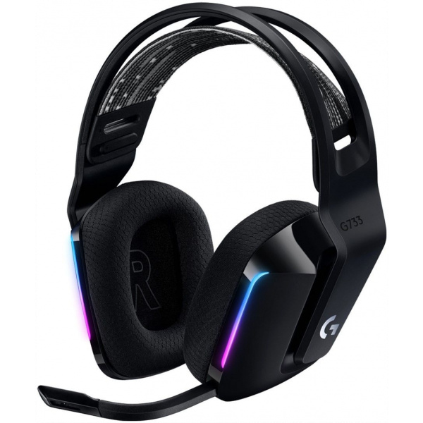 Logitech G733 Lightspeed vezeték nélküli RGB Gaming Headset, fekete #1