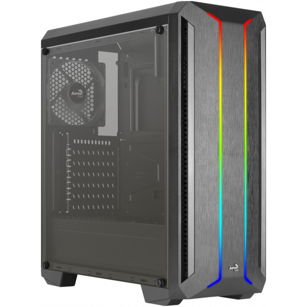 AeroCool Skyline ARGB ház akril oldallappal (fekete) #1