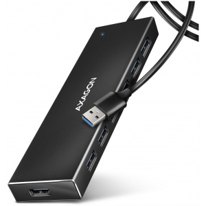 7-portos USB HUB Axagon HUE-F7A (USB 3.2) Type-A csatlakozóval, 1m kábellel #1