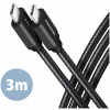 USB 3.2 (C) – USB 3.2 (C) (M/M) adat- és töltőkábel 3m Axagon #1