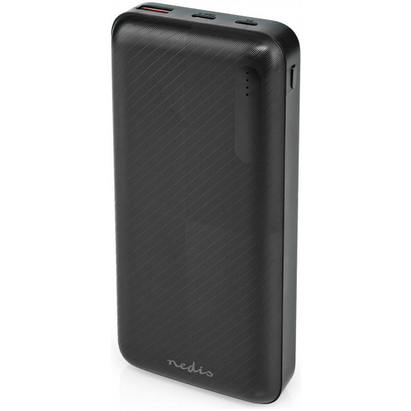 Nedis Powerbank 20000 mAh - USB-A, USB-C, PD 2.0 15W (fekete) #1