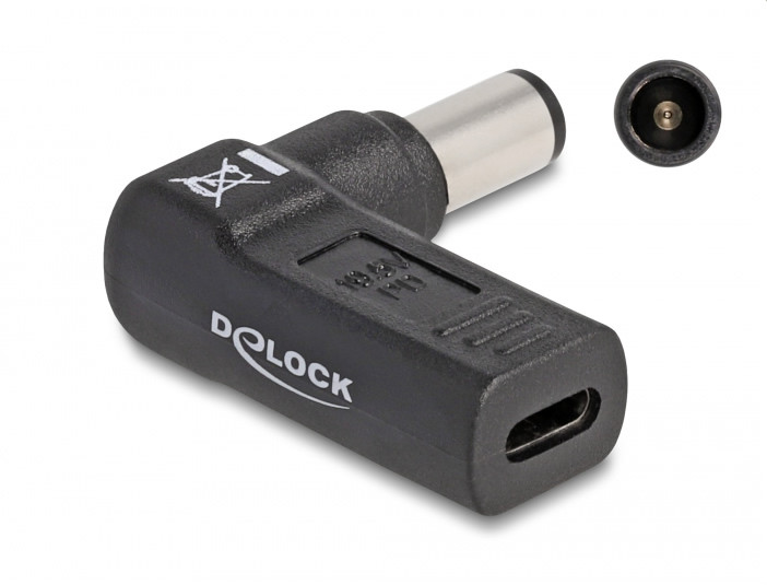 Delock laptop töltőadapter USB-C (anya) > Dell 7,4 x 5,0 mm (apa) 90° #1
