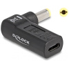 Delock laptop töltőadapter USB-C (anya) > univerzális 5,5 x 2,5 mm (apa) 90° #1