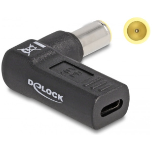 Delock laptop töltőadapter USB-C (anya) > IBM 7,9 x 5,5 mm (apa) 90° #1