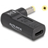 Delock laptop töltőadapter USB-C (anya) > HP 4,8 x 1,7 mm (apa) 90° #1